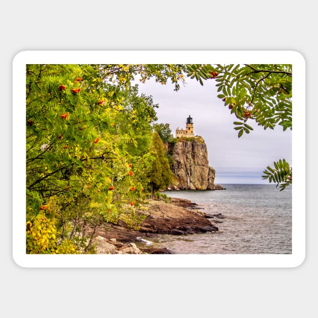 Split Rock Lighthouse Sticker by algill